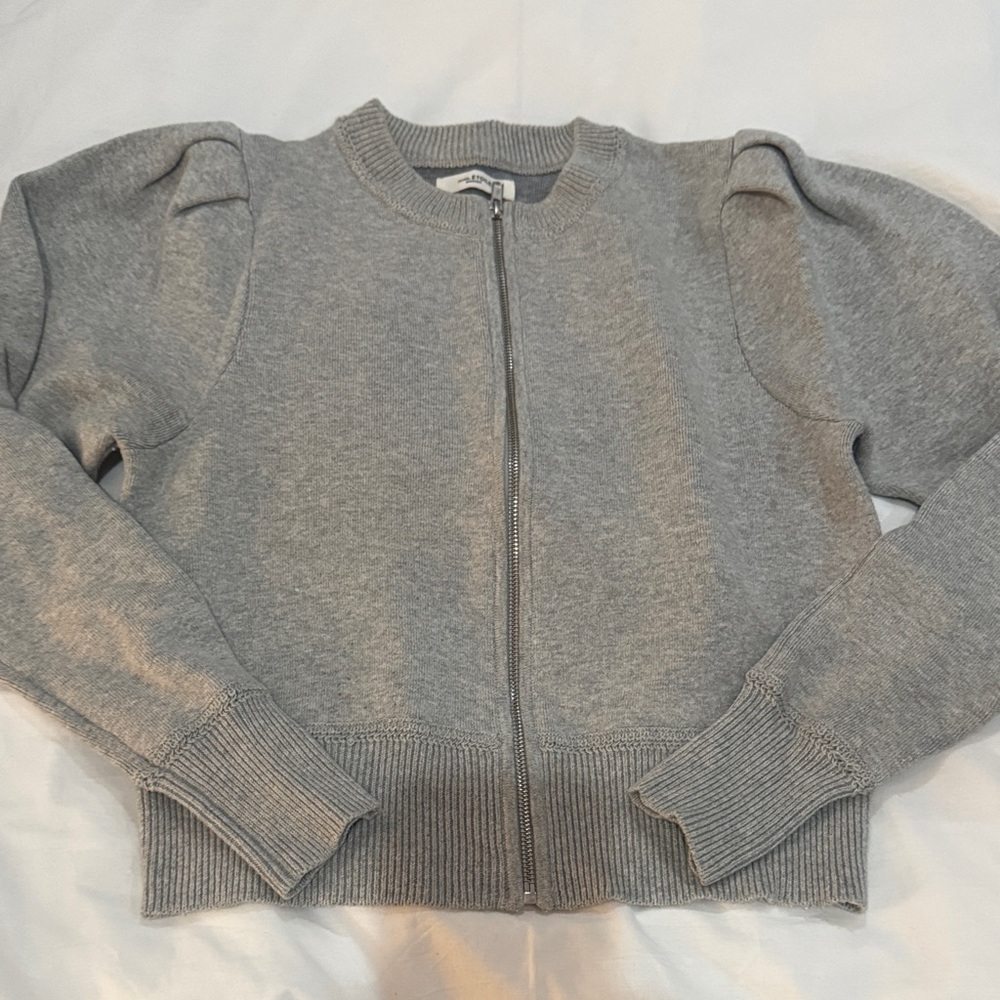 Isabel Marant Etoile Lemmy Puff-Sleeve Cardigan